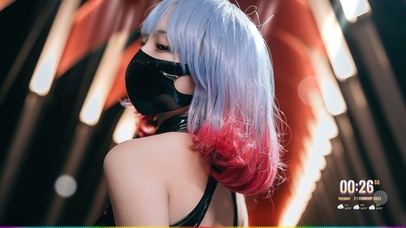 4K性感清纯口罩美女