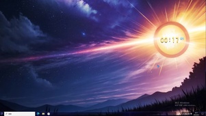 4k太阳星空夕阳