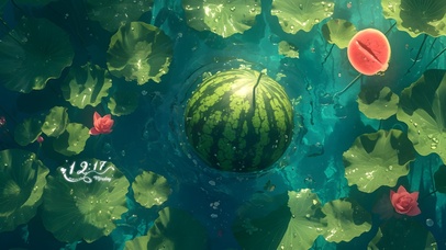 夏日清凉大西瓜