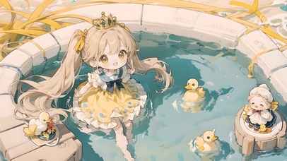 夏日清新小女孩