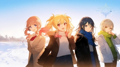 唯美雪景少女团