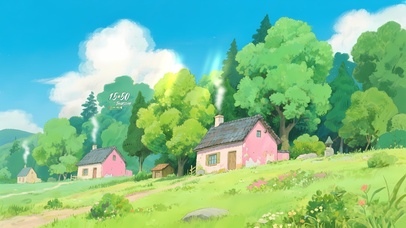 生机盎然的森林小屋