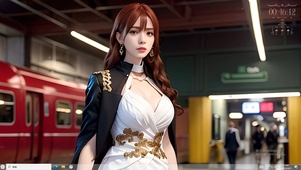 4k姬子星穹铁道地铁站美少女