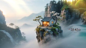 古风山上石屋