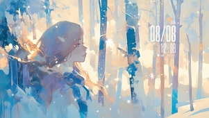 雪中少女（非主题）