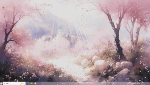 樱色小径的远方-桌面主题