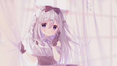 4K雪村千绘莉 可爱猫耳女孩 