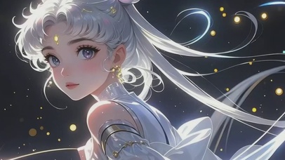 二次元氛围感美少女