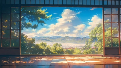 4K唯美窗外的春天