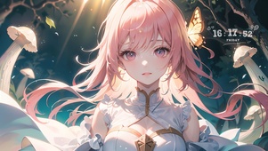 治愈森林蝶少女