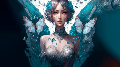 蝴蝶神女 4K 女神
