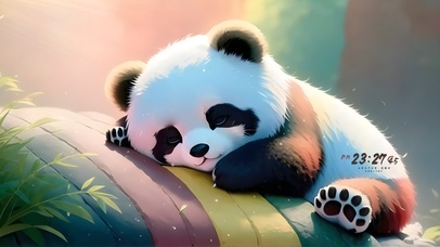 4k休憩的熊猫宝宝
