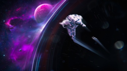 我乘流星，绕月亮，抵达你的星球