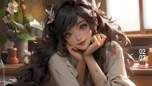 可爱甜心美女