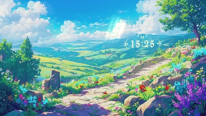 动漫护眼AI插画