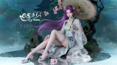紫发女神