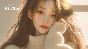 发呆的女孩