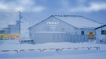 唯美下雪天风景