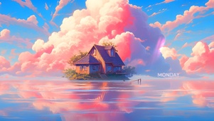 初秋彩云小屋