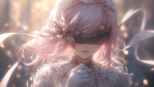 蒙眼少女