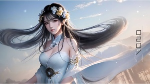 花环国风少女
