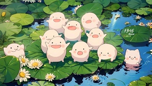 夏日荷塘 