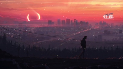 4K 黄昏下的孤独