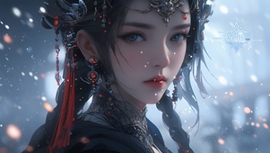 雪中美丽公主