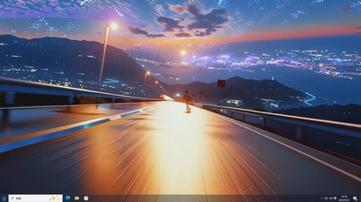 夜滑星芒-桌面主题