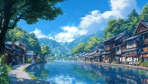 治愈湖泊小镇