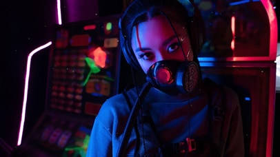 4K 赛博朋克女孩