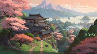 4K唯美国风山水