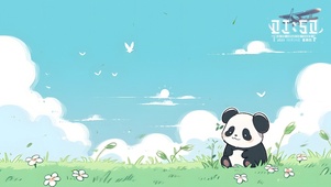 风吹草低见熊猫