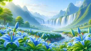 郁金香花海