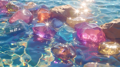 唯美七彩水晶石