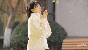 认真的雪