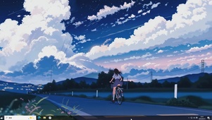 暮云骑行-桌面主题