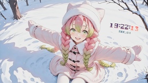 雪地里的甘露寺蜜璃