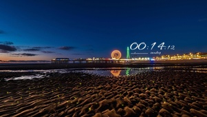 夜空下的摩天轮