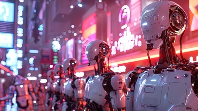 赛博朋克智能机器人