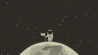 极简8k主义 太空人 动态音频