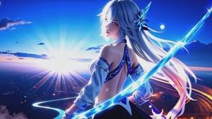 银刃缠霞