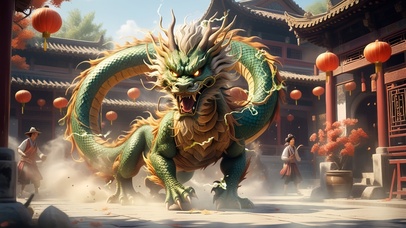 AI神兽之家院守护龙