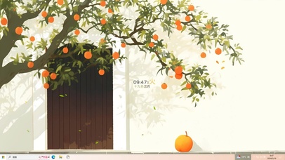 4K简约文艺春日小院主题