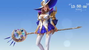 二次元 金发魔法少女 白丝