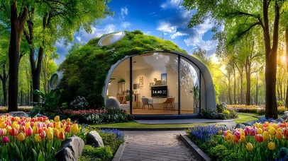 护眼绿植自然小屋