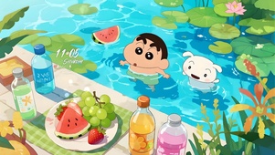 夏日荷塘小新