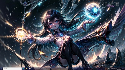 4k可爱梦幻美少女法师