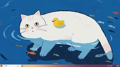 可爱猫咪桌面主题