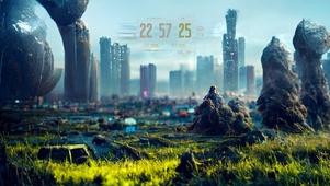 唯美梦幻未来科技之都